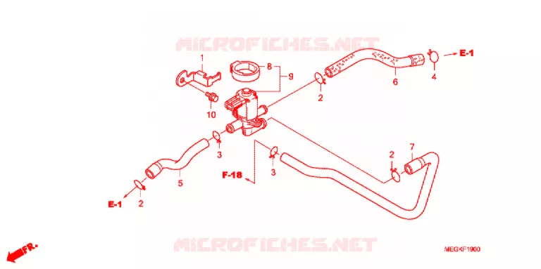 GAS RECYCLINGSYSTEEM Honda MOTO 750 SHADOW 2008  VT750C8