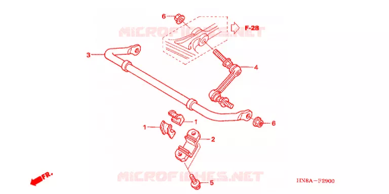 STABILISATOR Honda ATV 680 FOURTRAX 2009  TRX680FA9
