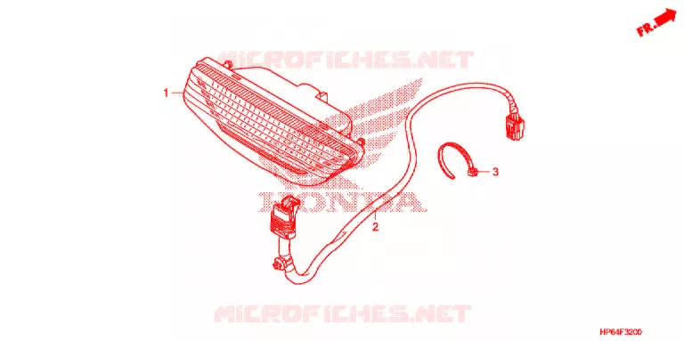 ACHTERLICHT(2) Honda ATV 700 FOURTRAX 2009  TRX700XX9