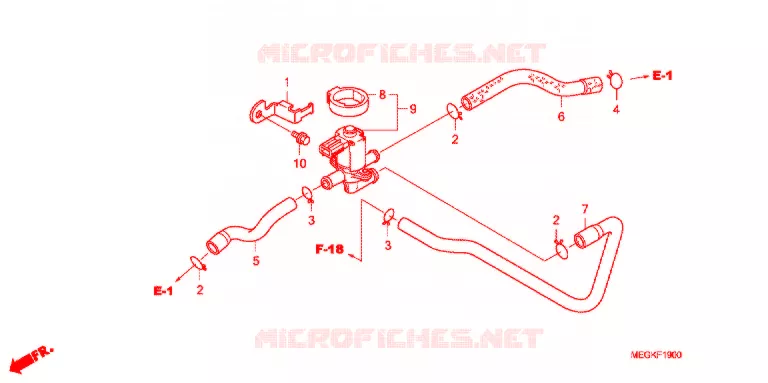 GAS RECYCLINGSYSTEEM Honda MOTO 750 SHADOW 2009  VT750CA9