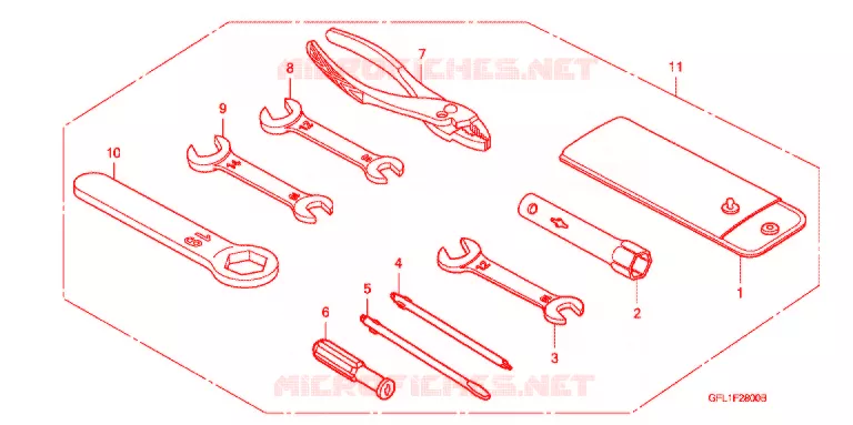 GEREEDSCHAP/ACCUVAK Honda MOTO 50 MONKEY 2009  Z50J9_M