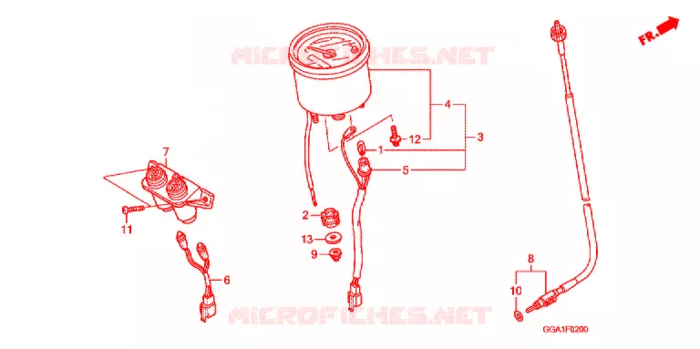 COMBINATIEMETER Honda SCOOTER 50 ZOOMER 2011  NPS50B