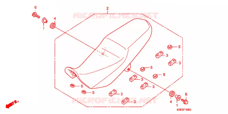 ENKELE ZITTING(2) Honda MOTO 150 NX 2012  NXR150ESDB