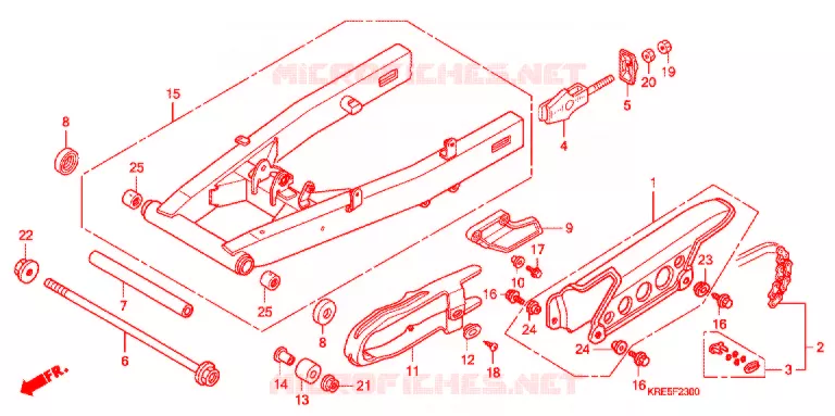 ZWAAI-ARM/KETTINGKAST Honda MOTO 150 NX 2011  NXR150ESDB