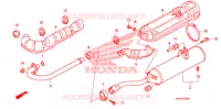 UITLAATDEMPER(2) voor Honda FOURTRAX 420 RANCHER 2X4 Electric Shift 2010