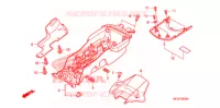 ACHTERSPATBORD  voor Honda CBR 1000 RR VICTORY RED 2011