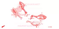 ACHTERSPIEGEL voor Honda CBR 1000 RR VICTORY RED 2011