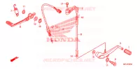 HOOFD STANDAARD/REMPEDAAL voor Honda CBR 1000 RR VICTORY RED 2011