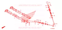 NOKKENAS/KLEP voor Honda CBR 1000 RR VICTORY RED 2011