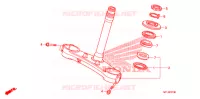 STURING STANG/BOVENSTE BRUG voor Honda CBR 1000 RR VICTORY RED 2011