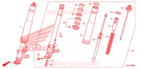 VOOR VORK voor Honda CBR 1000 RR VICTORY RED 2011