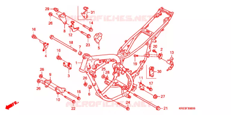 FRAME CHASSIS Honda MOTO 150 NX 2011  NXR150ESDB