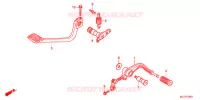 HOOFD STANDAARD/REMPEDAAL voor Honda F6B 1800 GOLD WING 2013