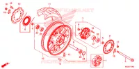 ACHTER WIEL voor Honda CB 500 F ABS 2015