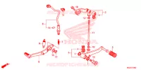 HOOFD STANDAARD/REMPEDAAL voor Honda CB 500 F ABS 2015