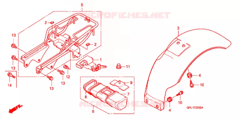 ACHTERSPATBORD / GEREEDSCHAP Honda MOTO 50 MONKEY 2016  Z50JC_M