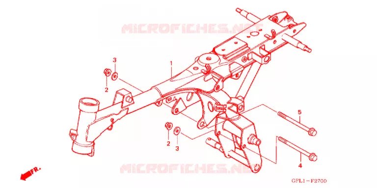 FRAME CHASSIS Honda MOTO 50 MONKEY 2007  Z50J7_M