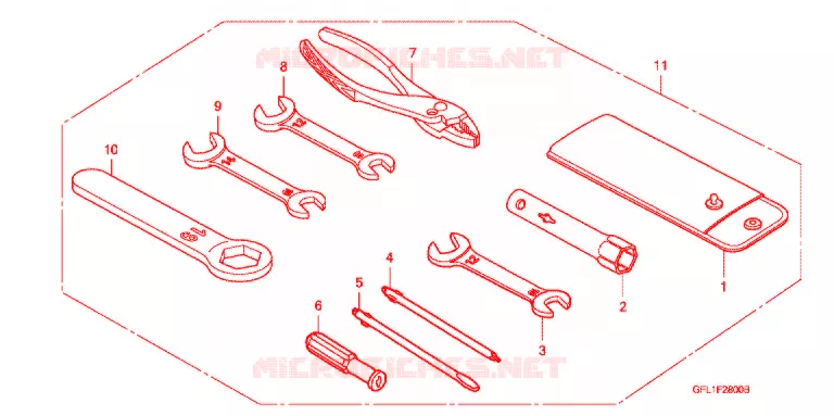 GEREEDSCHAP/ACCUVAK Honda MOTO 50 MONKEY 2008  Z50J7_M