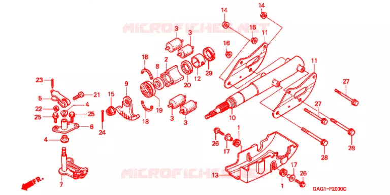 PROPELLERAS Honda SCOOTER 50 GYRO 2001  TC50Y_W