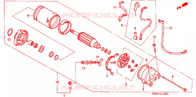 STARTEN MOTOR Honda MOTO 800 PC800 1996  PC800T