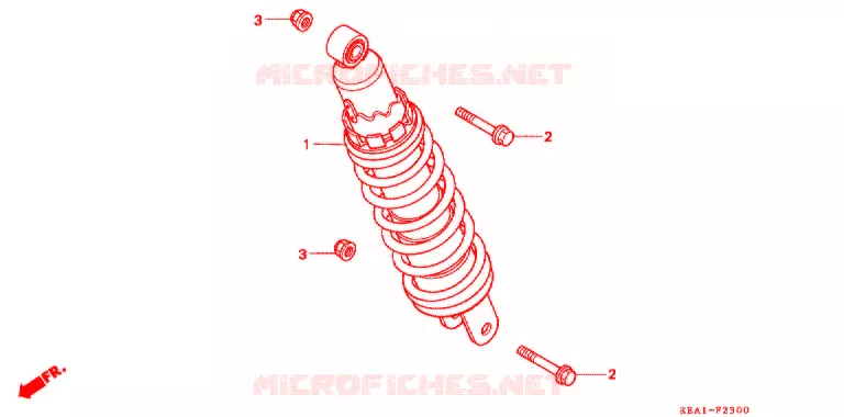 ACHTER KUSSEN(2) Honda MOTO 250 HORNET 2005  CB250F3