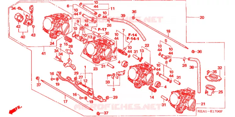 CARBURATEUR (MONT.) Honda MOTO 250 HORNET 2004  CB250F3