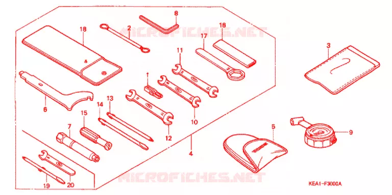 GEREEDSCHAP/ACCUVAK Honda MOTO 250 HORNET 2005  CB250F3