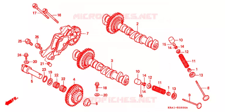NOKKENAS/KLEP Honda MOTO 250 HORNET 2004  CB250F3