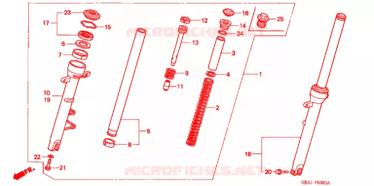 VOOR VORK Honda MOTO 250 HORNET 2004  CB250F3