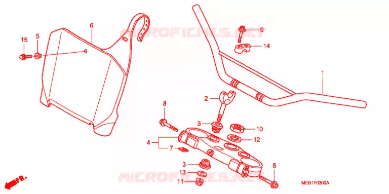 HENDEL PIJP/BOVENSTE BRUG  Honda MOTO 450 CRF 2003  CRF450R3