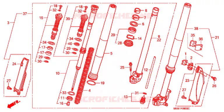 VOOR VORK Honda MOTO 450 CRF 2003  CRF450R3