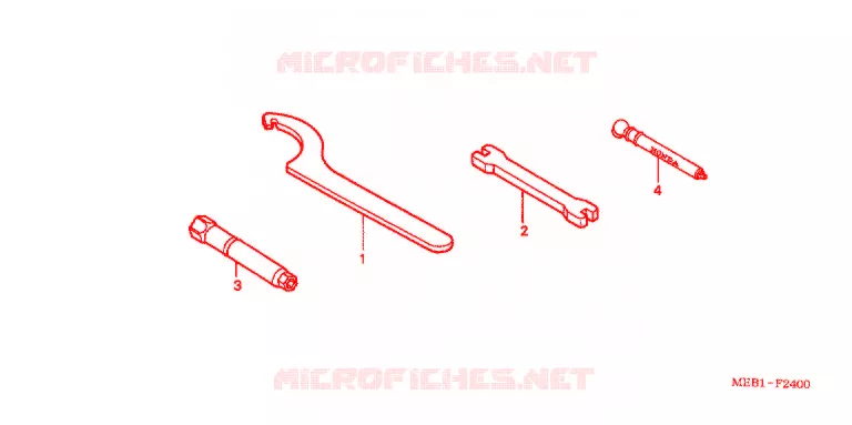 GEREEDSCHAP/ACCUVAK Honda MOTO 450 CRF 2005  CRF450R5