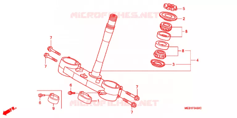 STURING STANG  Honda MOTO 450 CRF 2006  CRF450R6