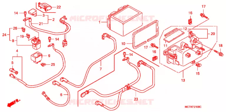 GEREEDSCHAP/ACCUVAK Honda SCOOTER 400 SILVERWING 2005  FJS400A5