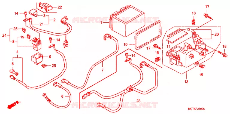 GEREEDSCHAP/ACCUVAK Honda SCOOTER 600 SILVERWING 2005  FJS600A5_J