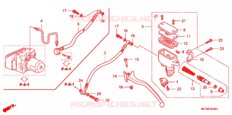 REMPOMP ACHTER (FJS400A/D/FJS600A/D5-8) Honda SCOOTER 600 SILVERWING 2005  FJS600D5