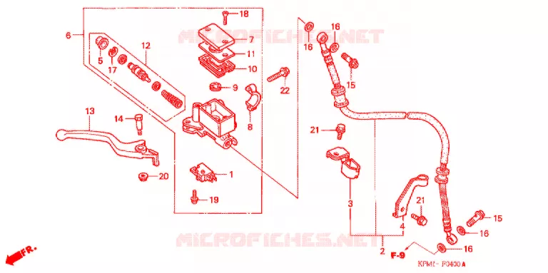 REMPOMP VOOR Honda MOTO 223 FTR 2001  FTR223Y