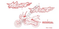 EMBLEEM/STREEP (CB250FT/V/X/Y/1) voor Honda CB 250 HORNET 2002