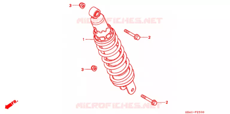 ACHTER KUSSEN(2) Honda MOTO 250 HORNET 2001  CB250F1