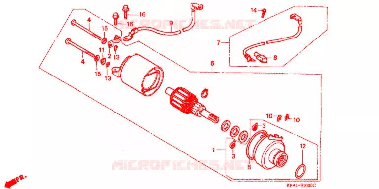 STARTEN MOTOR Honda MOTO 250 HORNET 2002  CB250F1