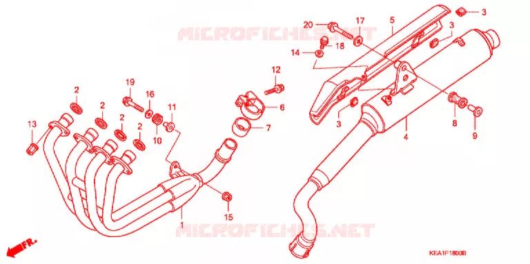 UITLAATDEMPER(2) Honda MOTO 250 HORNET 2001  CB250F1
