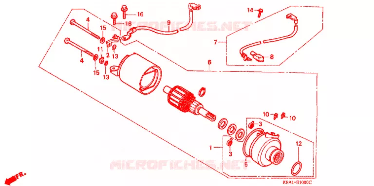 STARTEN MOTOR Honda MOTO 250 HORNET 2007  CB250F7
