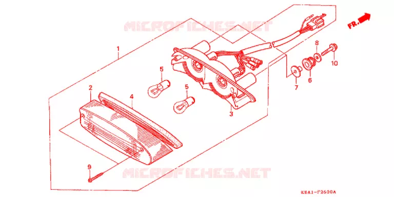 ACHTERLICHT(2) Honda MOTO 250 HORNET 1996  CB250FT