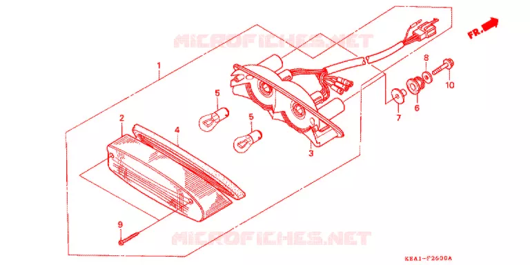ACHTERLICHT(2) Honda MOTO 250 HORNET 1996  CB250FT