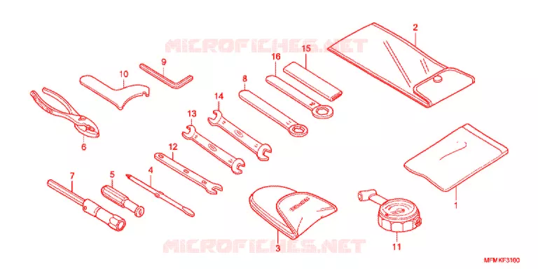 GEREEDSCHAP/ACCUVAK Honda MOTO 400 CB 2012  CB400AC