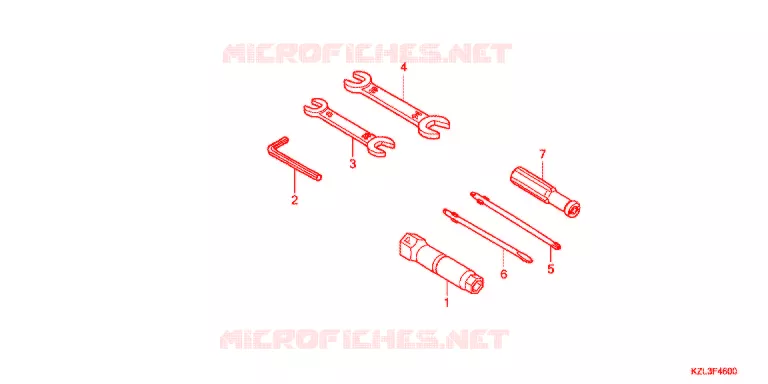 GEREEDSCHAP/ACCUVAK Honda SCOOTER 110 VISION 2013  NSC110MPDC