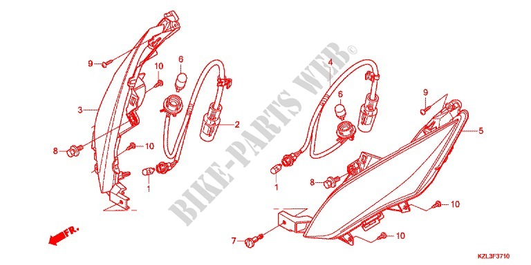 VOOR KNIPPERLICHT voor Honda VISION 110 2012