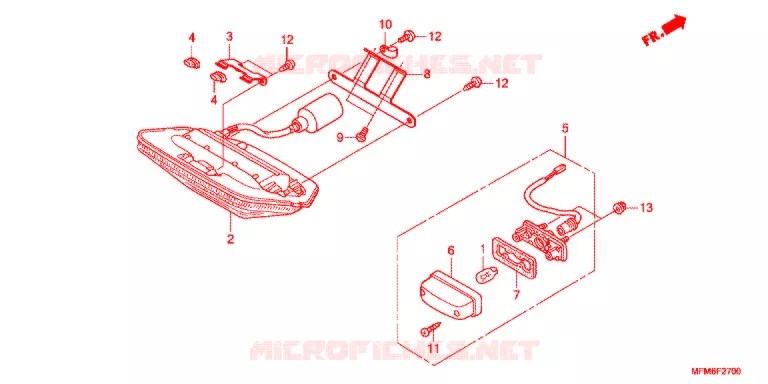 ACHTERLICHT(2) Honda MOTO 400 CB 2014  CB400ADE
