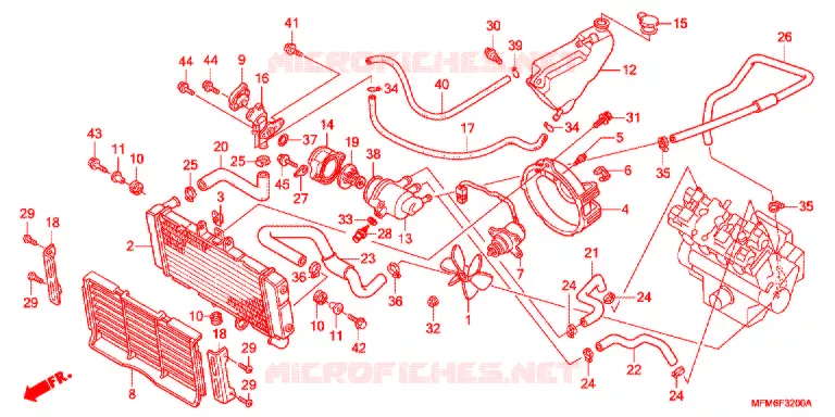 RADIATOR Honda MOTO 400 CB 2014  CB400ADE