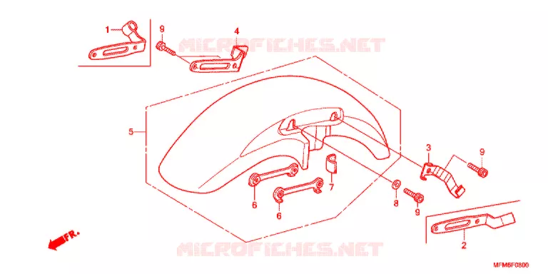 VOORSPATBORD Honda MOTO 400 CB 2014  CB400ADE